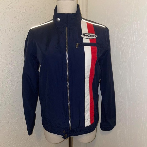 Vintage 90s Tommy Hilfiger Bomber Racing Jacket - Picture 10 of 10